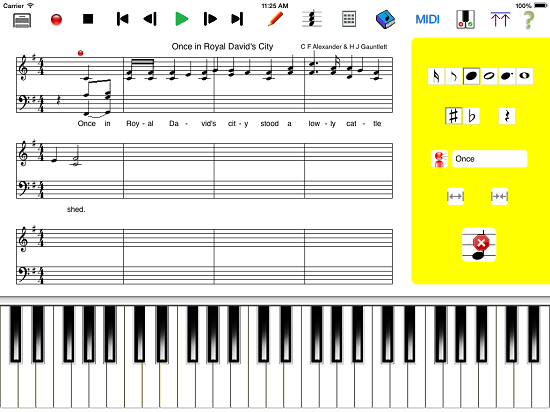 MusicWriter App